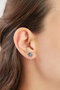 Heliophilia Silver Pendientes de Plata Esterlina 925 en Oro Rosa